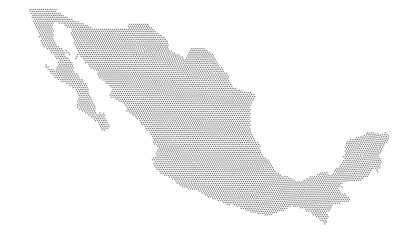 Mapa de México con presencia nacional de canchas de pádel · Padel Center México