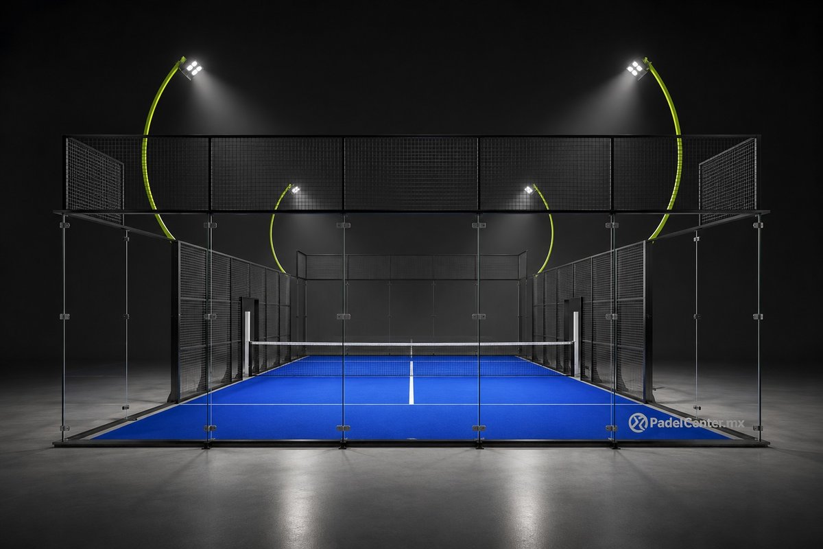 Cancha de pádel semipanorámica full view — precio desde $430,000 MXN