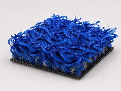 Pasto sintético de pádel color azul