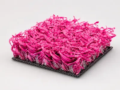 Pasto sintético de pádel color rosa