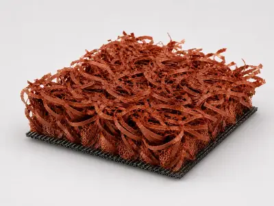 Pasto sintético de pádel color terracota