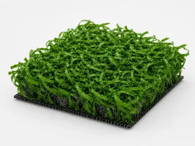 Pasto sintético de pádel color verde