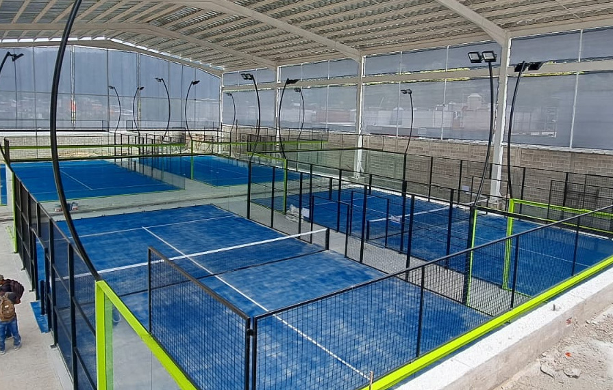Panoramica de pádel en High Padel Club · San Cristobal, Chiapas · Padel Center México
